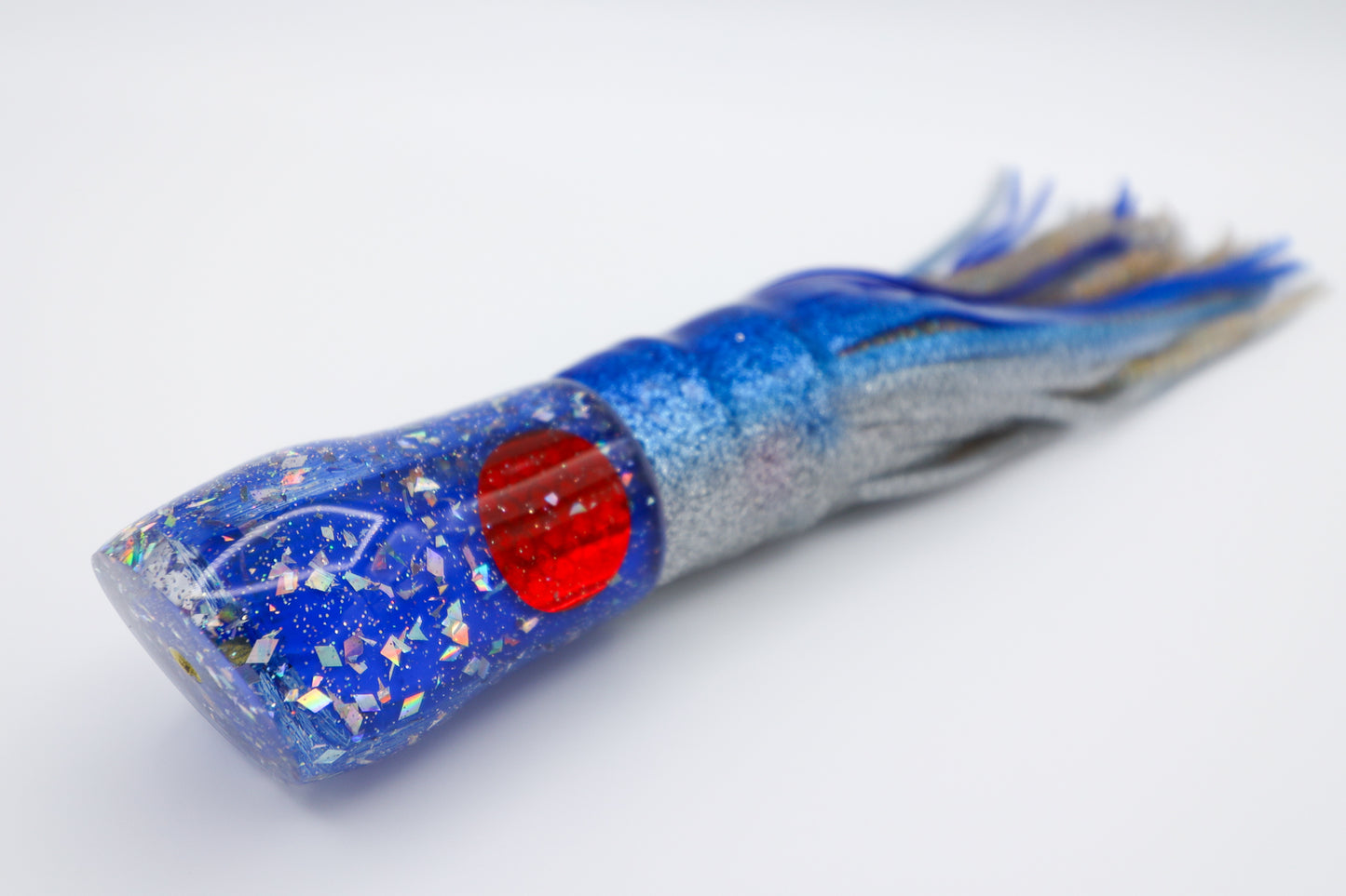 9" Cherry Bomb Blue Snow Globe