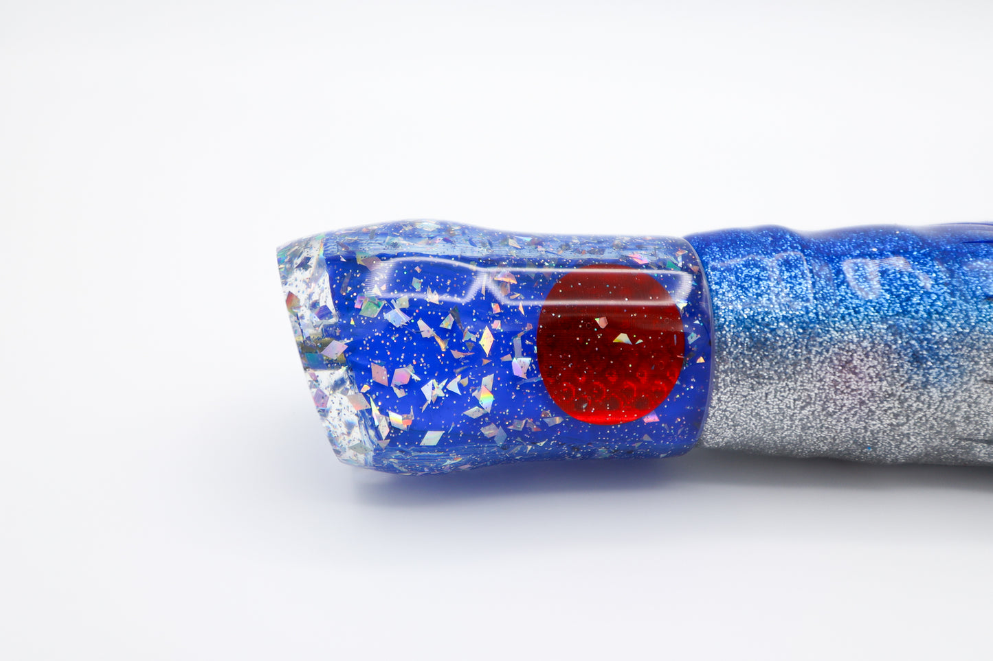 9" Cherry Bomb Blue Snow Globe