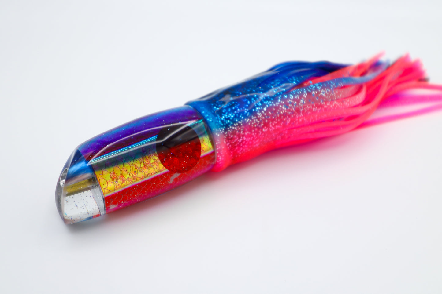 7" Reverse Blue Hat - Pink