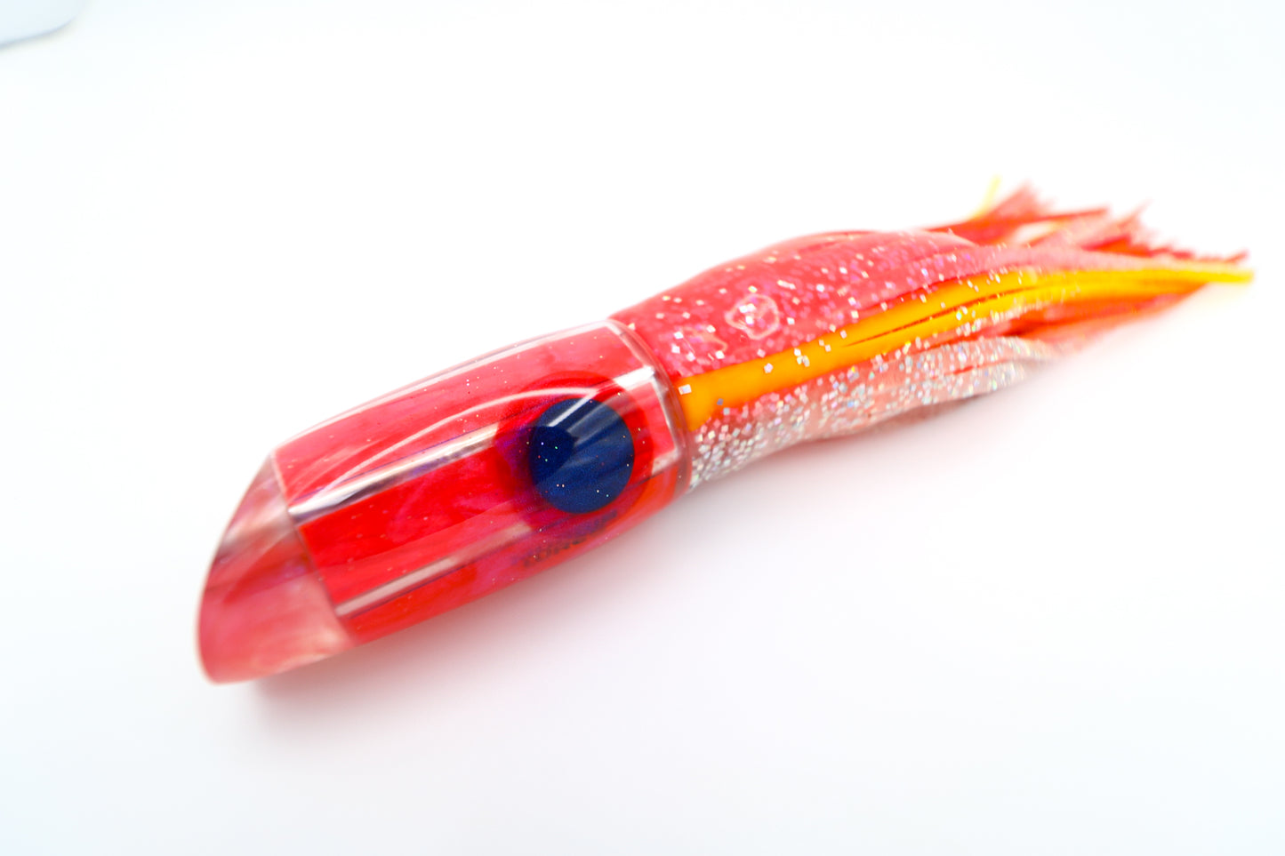 7" Reverse Jet Pink Pearl Swirl Resin Eye