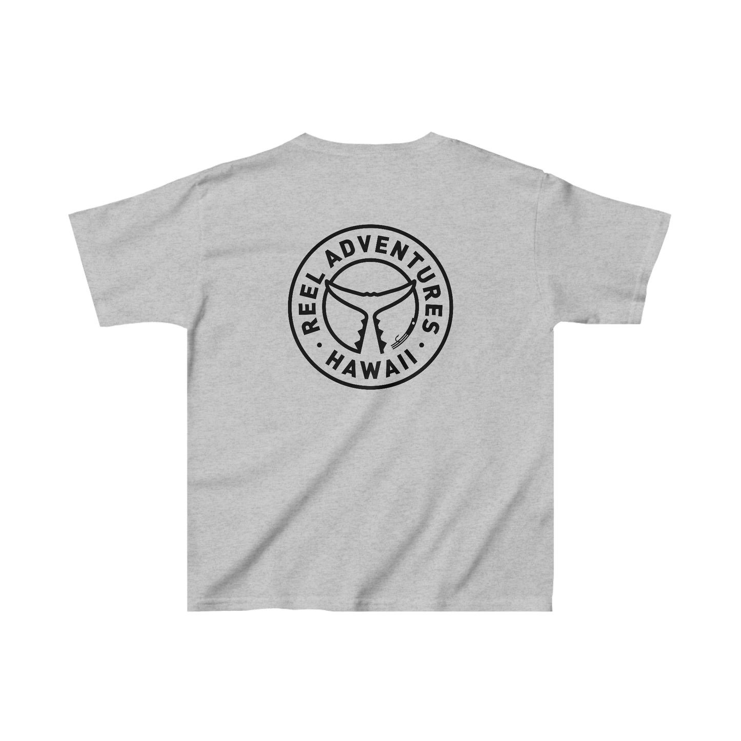 Kids Reel Adventures T-shirt Front and Back