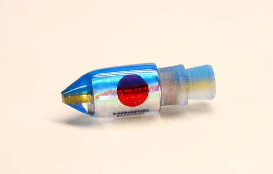 6" Bullet Ghost Blue Hat Rainbow Scale