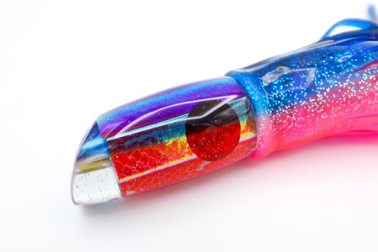 7" Reverse Blue Hat - Pink