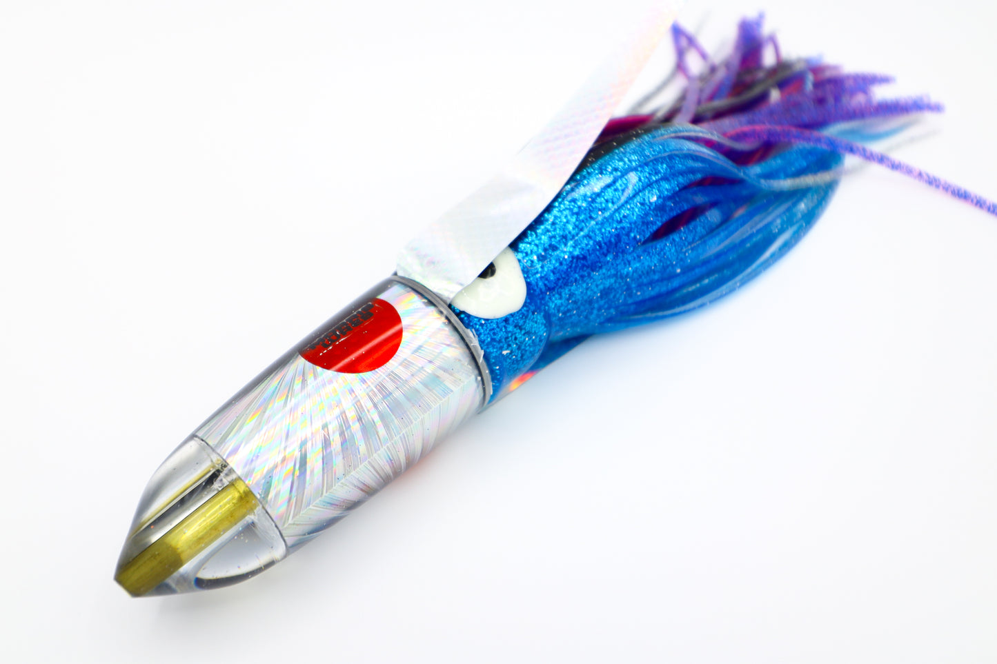 9" Jet Black Pearl Hat w/ Fish Wings