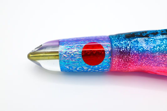 7" Jet Blue Ice Purple Pearl Hat Aurora