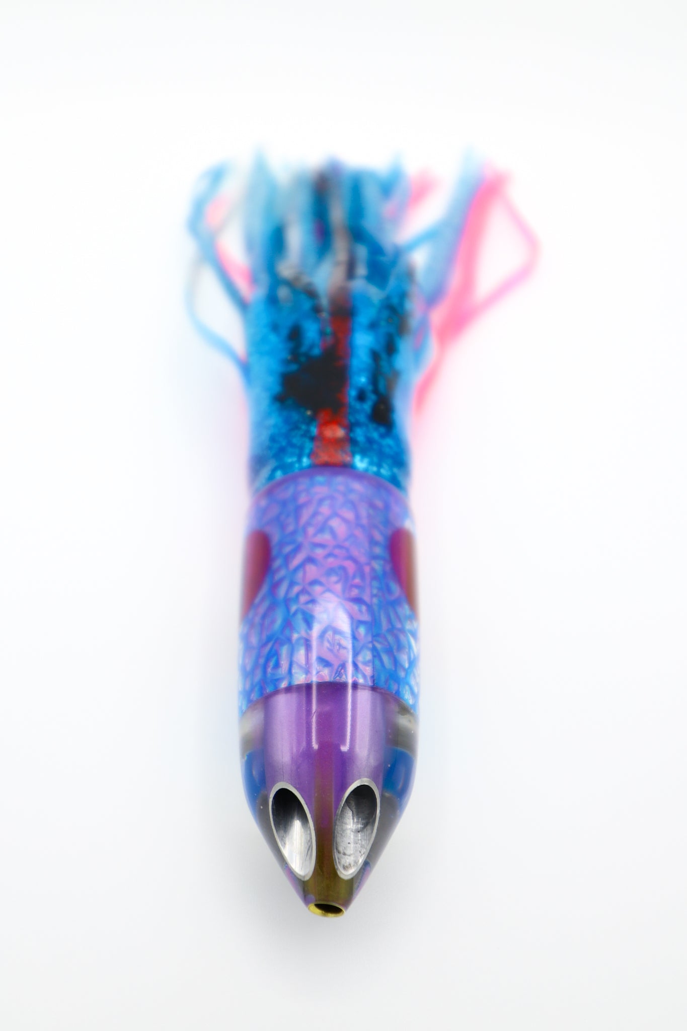 7" Jet Blue Ice Purple Pearl Hat Aurora