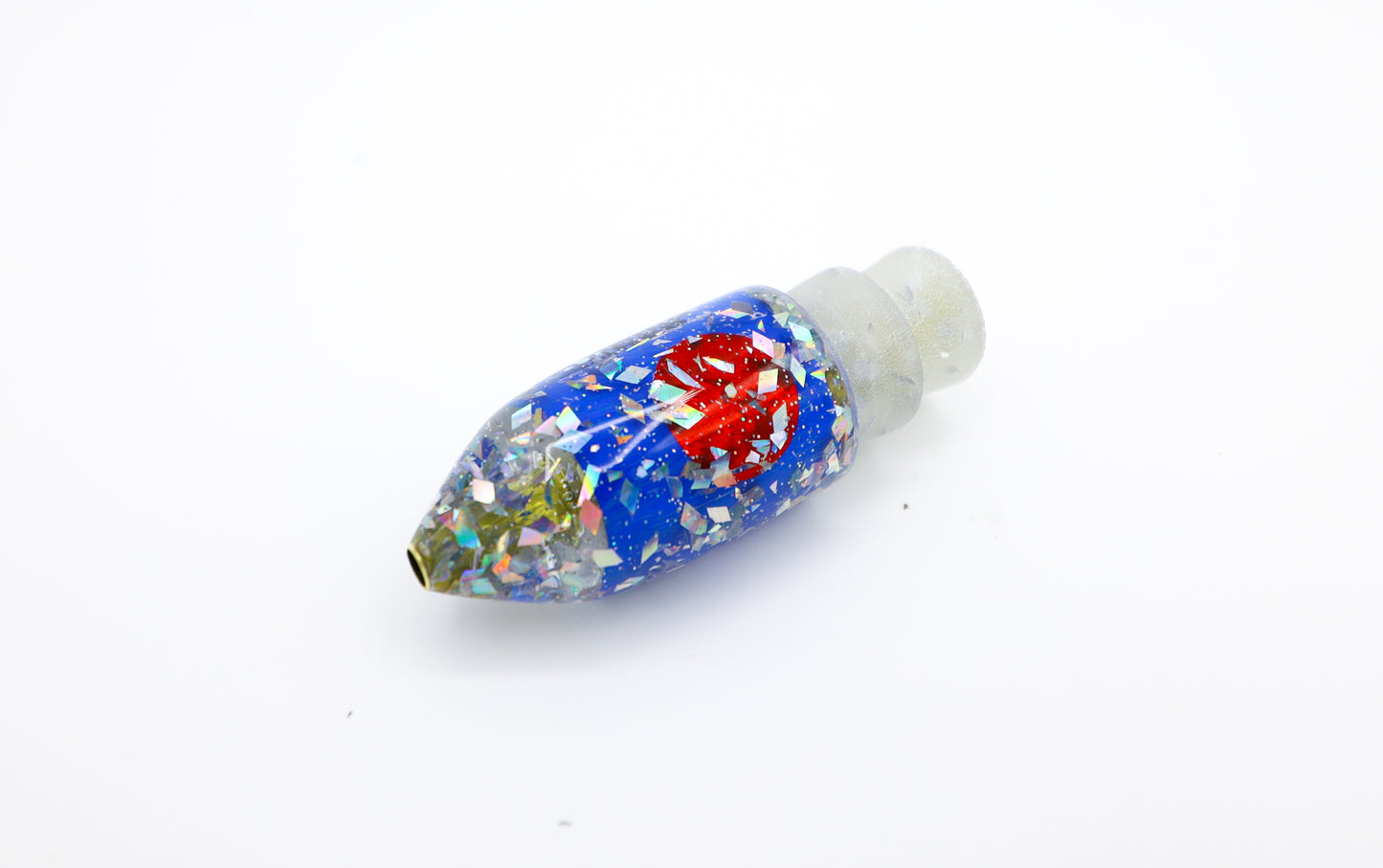 6" Blue Bullet Snow Globe