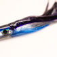 7" Bullet Black and Blue Hat Fish Eye