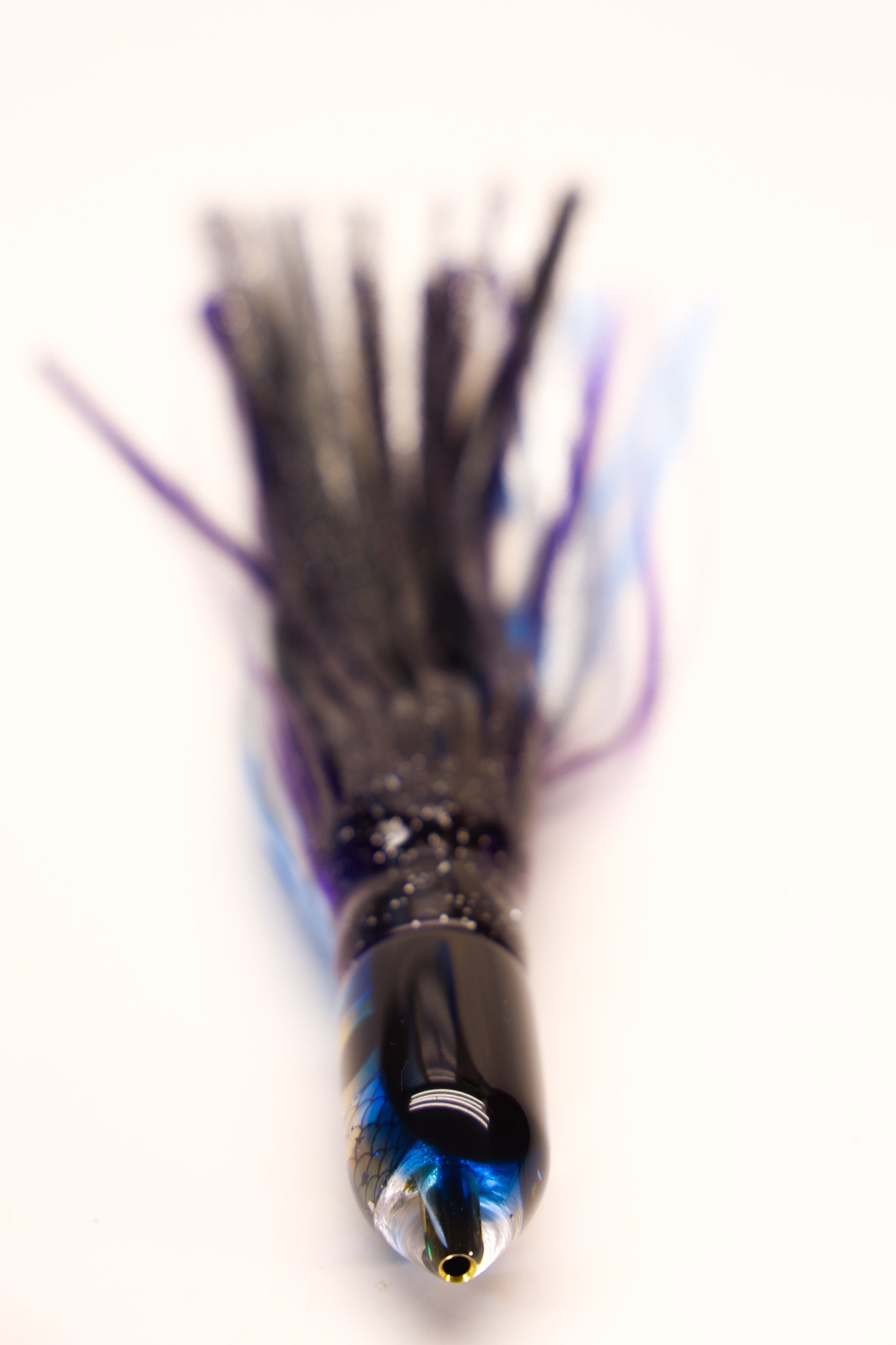 7" Bullet Black and Blue Hat Fish Eye