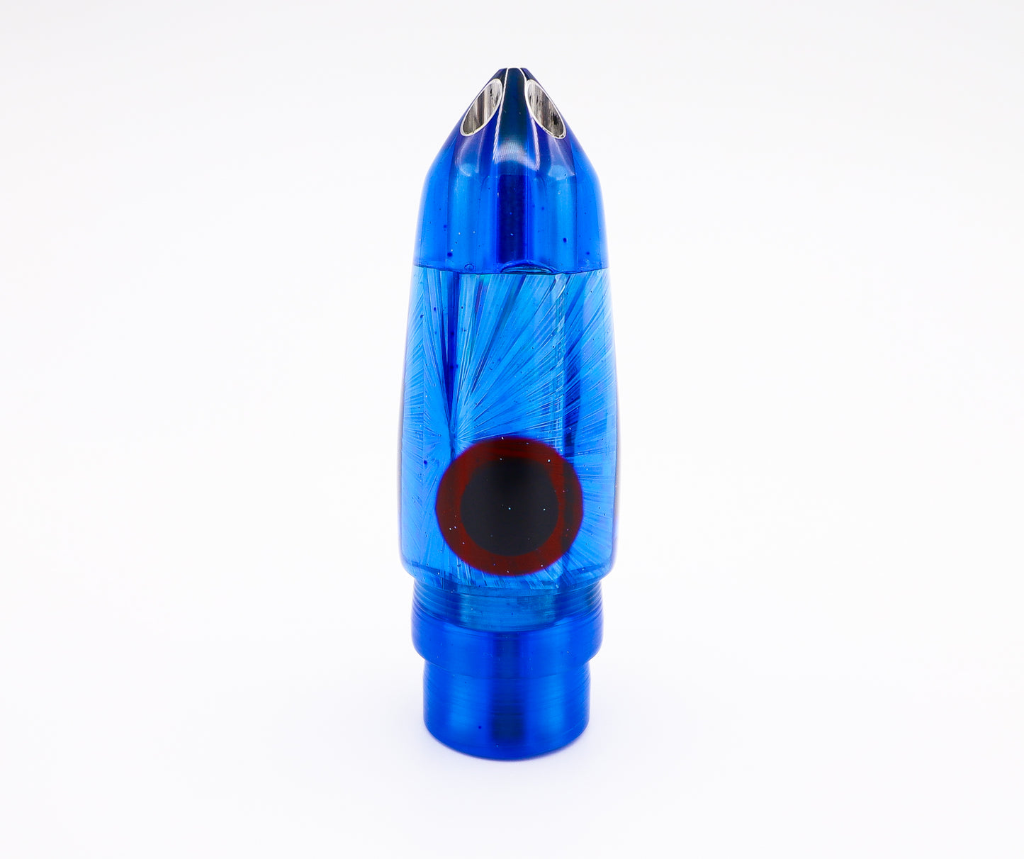 9" 4-Hole Jet Ice Blue with Resin Eye