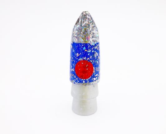 7" Jet Blue Snow Globe