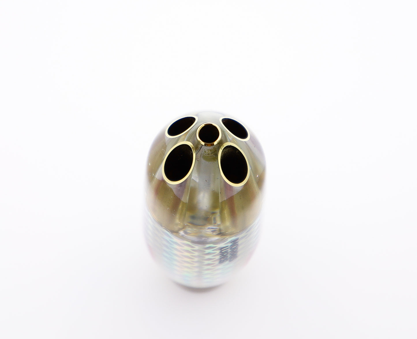 -NEW SHAPE-  7" 4-Hole Jet Silver Fish