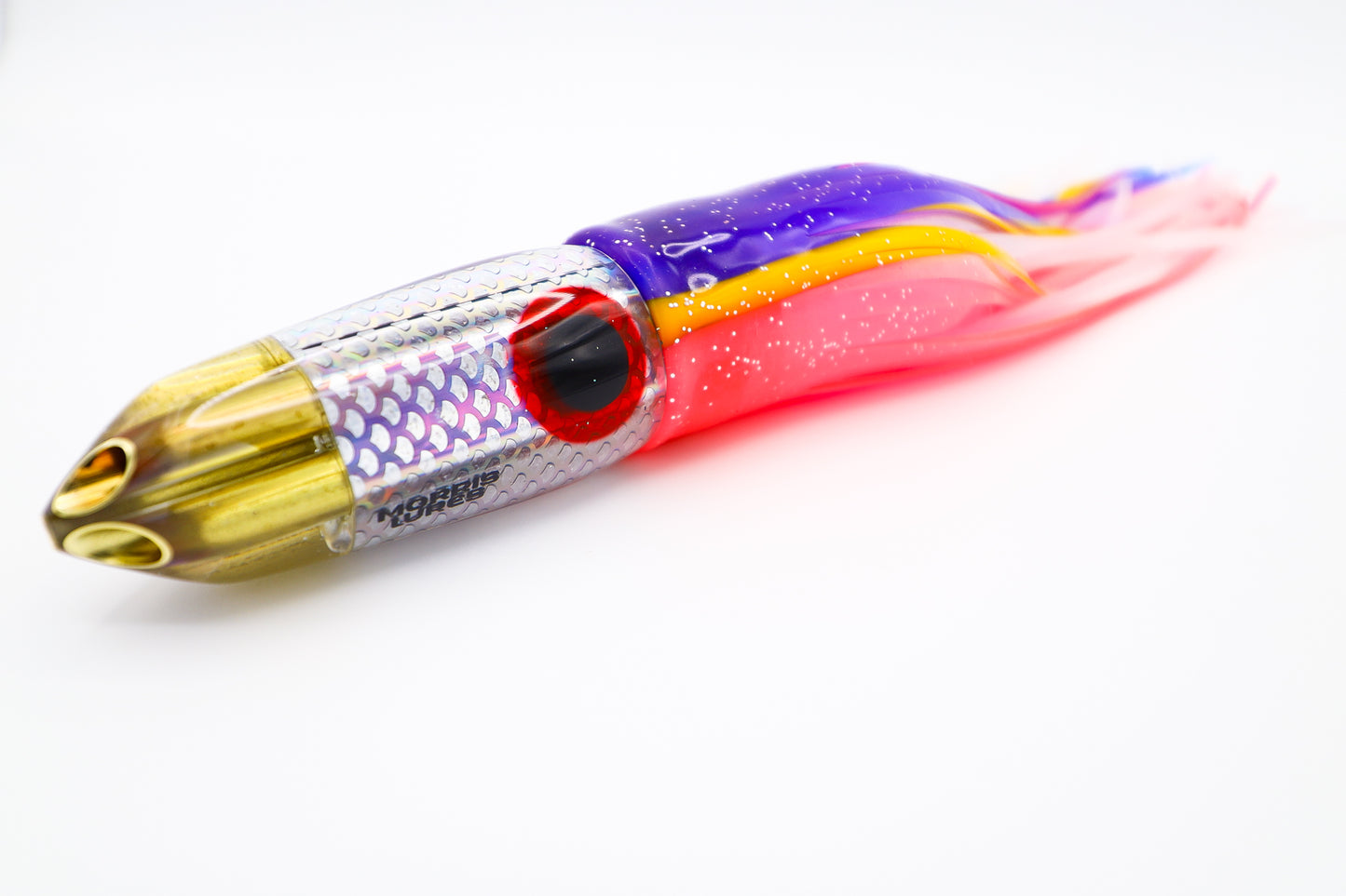 -NEW SHAPE-  7" 4-Hole Jet Silver Fish