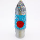 7" Jet Frostbite Blue Snow Globe
