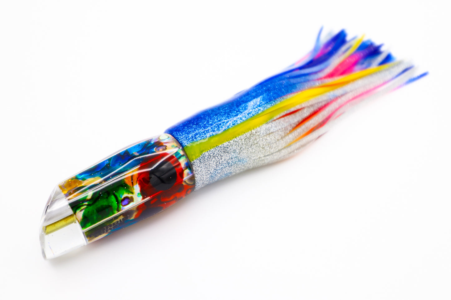 7" Reverse Jet Acid Abalone Shell