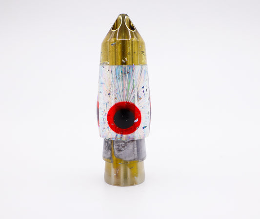 -NEW SHAPE-  7" 4-Hole Jet Chrome
